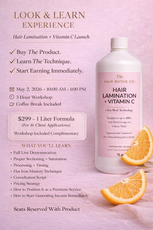 Look and Learn Hair Lamination Course and Product