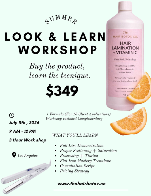 Look and Learn Hair Lamination Workshop 07/11/2026